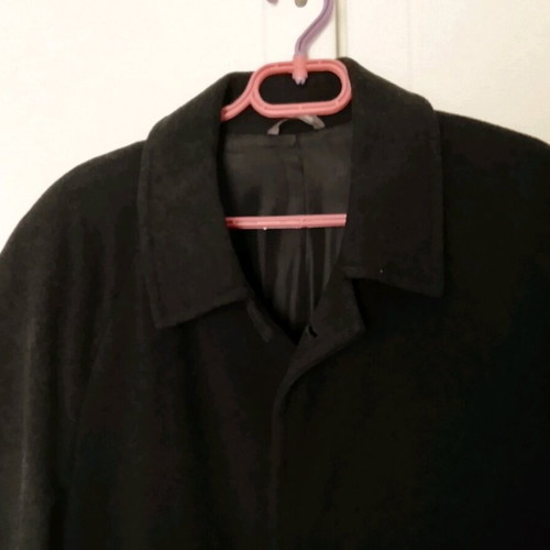 Dielle men's long coat XL used, black, vintage