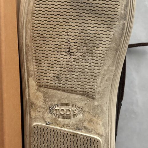 Tod's Marlin Hyannisport men's shoes size 8 like new, brown-white