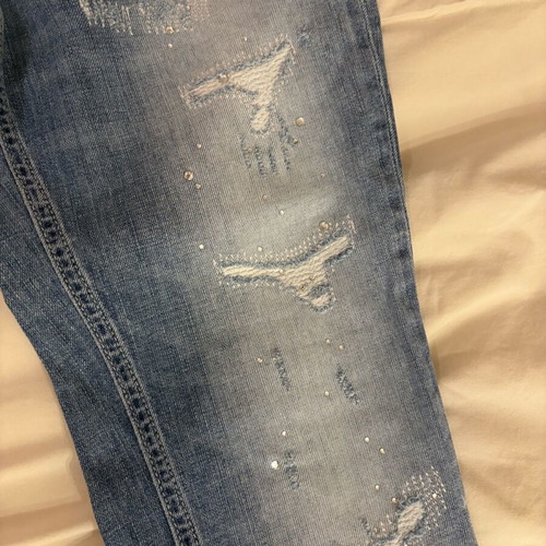 Guess jeans straight fit medium rise size 34 like new blue