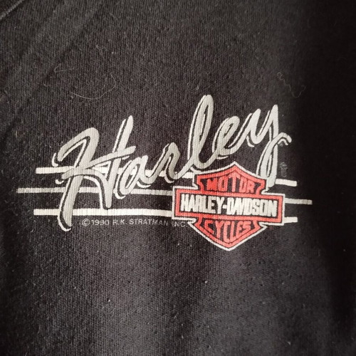 Harley Davidson original long sleeve shirt with studs like new, black