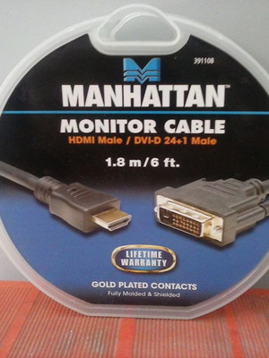 Καλώδιο (cable) HDMI - DVI-D 24+1 (1,8m)