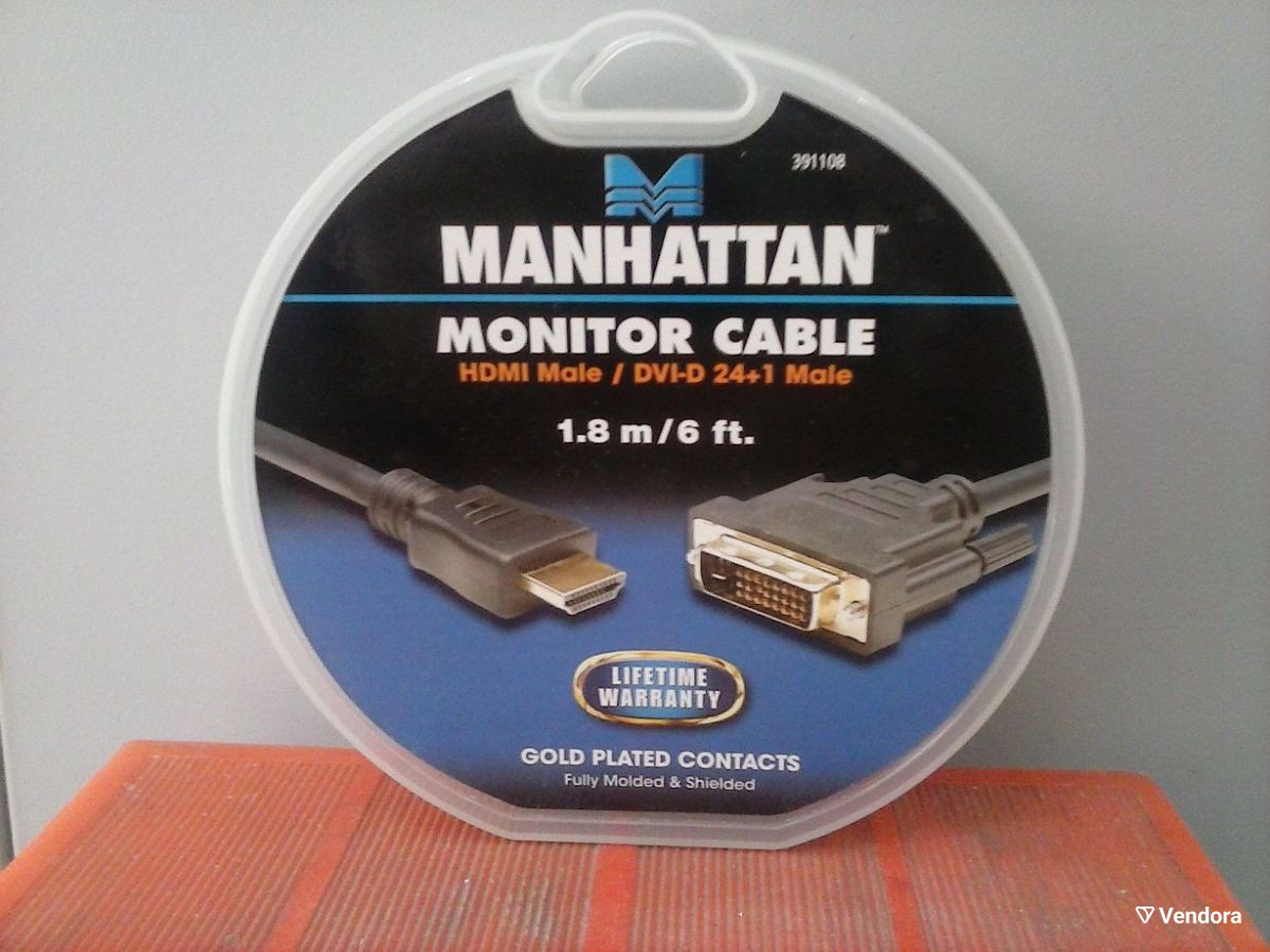 Manhattan Cable HDMI a DVI-D 24+1, 1.8m