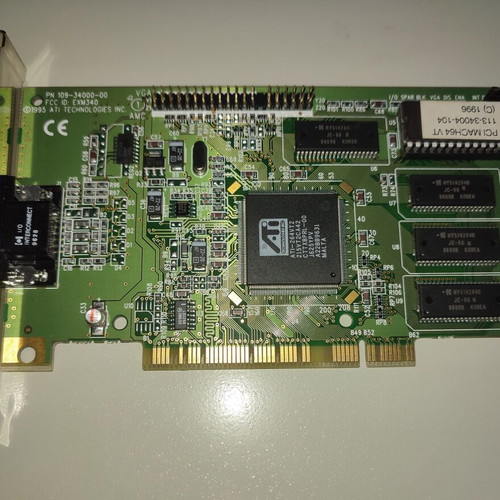 ATI Mach64 VT PCI graphics card used, tested and working