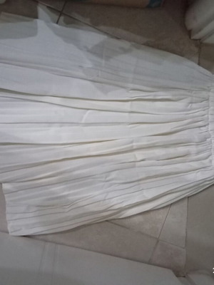 Midi pleated skirt white like new