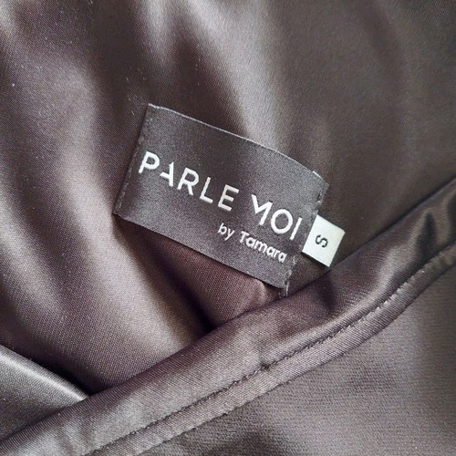 Parle Moi top asymmetrical black new, size S