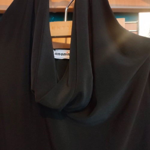 Anonima blouse used, black, size M with open back