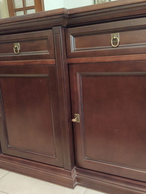 Buffet with mirror like new, handmade