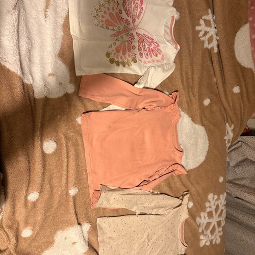 Σετ 3 παιδικές βαμβακερές μπλούζες Mothercare σαν καινούργιο, πολύχρωμες