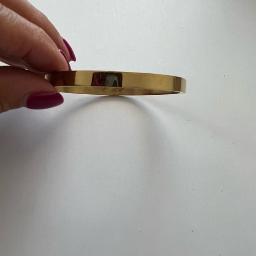 Steel cuff bracelet new, gold color