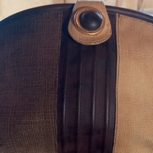 Vintage women's handbag like new, brown and beige earth tones