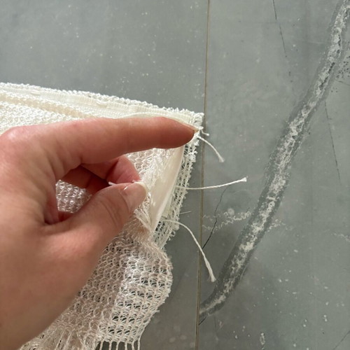 Curtain door fringe white like new 240x137 cm