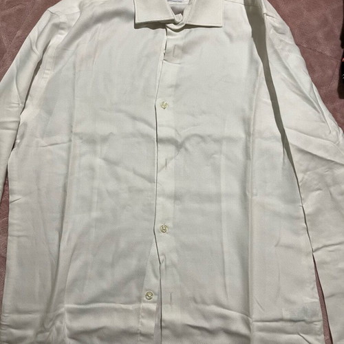 Zara men's long-sleeve shirt size S like new, white