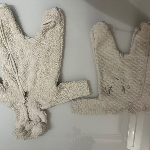 Baby jumpsuit H&M like new, beige 0-1 months