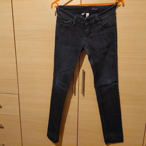 MNG Jeans Bianca Vintage women's pants used, black gray, size 36