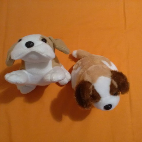 Stuffed dog toys used