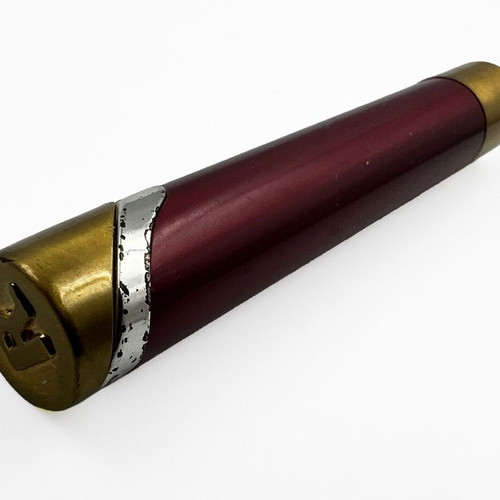 Ronson Varaflame Comet lighter vintage used burgundy