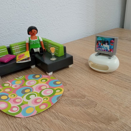 Playmobil City Life Living Room Set used