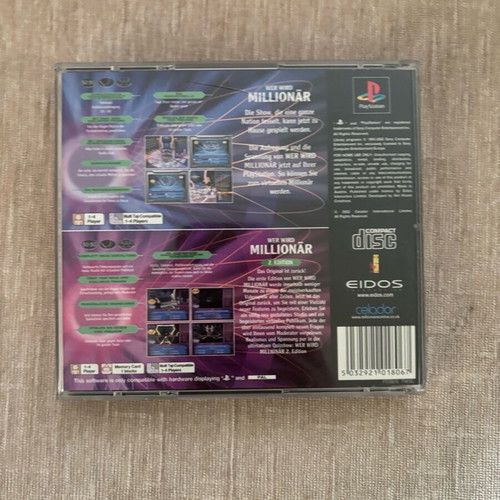 Millionaire 1&2 Doublepack PlayStation 1 used German complete