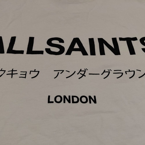 All Saints Underground White Shirt Size L Oversized Fit Excellent Condition