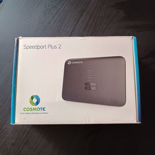 Router box with various Cosmote accessories