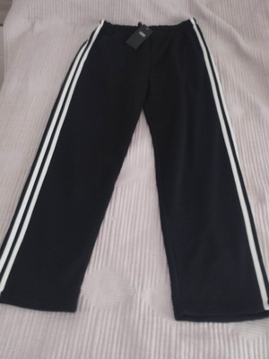 Men's black sweatpants XXL with white stripes