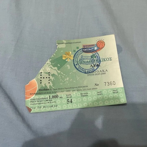 Panathinaikos Europe and Derby Ticket Collection used, 30 basketball tickets