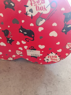 Red storage box used