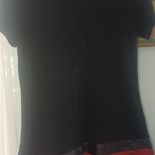 Knit dress Figaro used, black and red, size 3