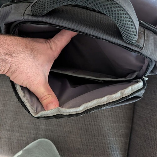 King Business laptop bag used, black