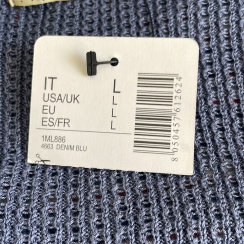 Women's cardigan with buttons new, size L, blue