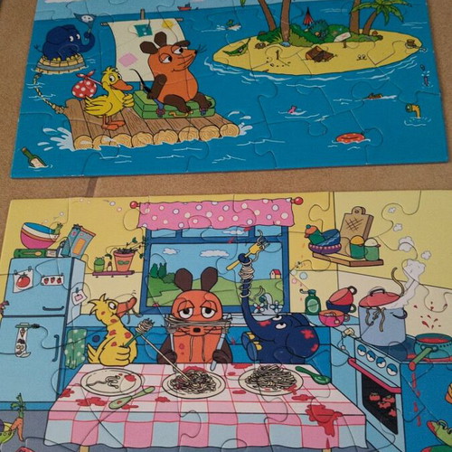 Die Maus 4-in-1 children's puzzle by Schmidt Spiele