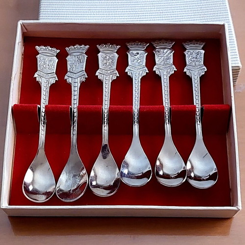 Vintage Dutch Collectible Set of 12 Spoons Made in Holland, New