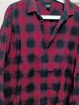 Men's flannel shirt light fabric new size L