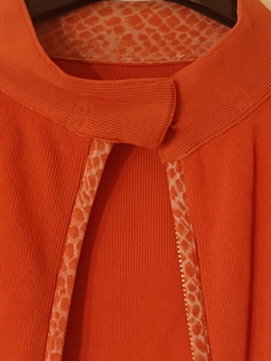 Sports jacket like new, knitted, orange