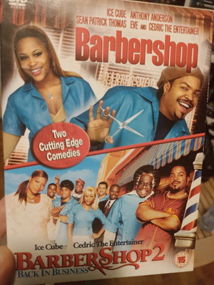 Barbershop 1 and 2 DVD used, Greek subtitles on first movie