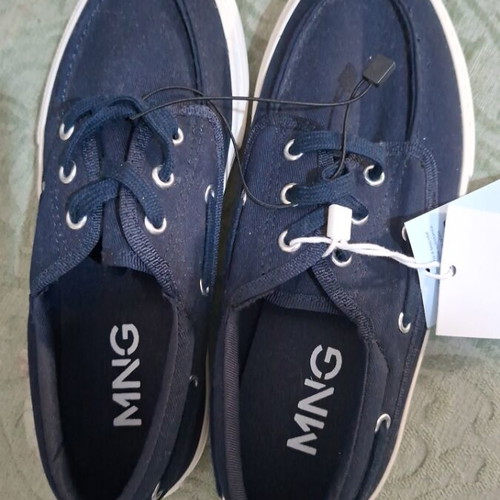 Mng children's shoes size 34 new, blue moccasins