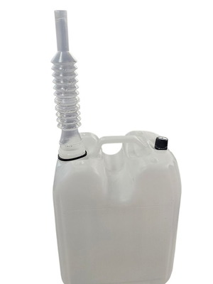 Δοχείο μπιτόνι 10 λίτρων με πτυσσόμενο χωνί σαν καινούργιο