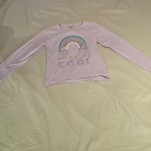 Orchestra girls' t-shirt 10 years used, light pink with design