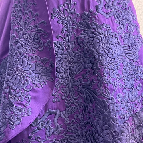 Karen Millen dress like new with exquisite brocade design, purple