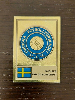 Svenska Fotbollförbundet Panini sticker 1975 like new