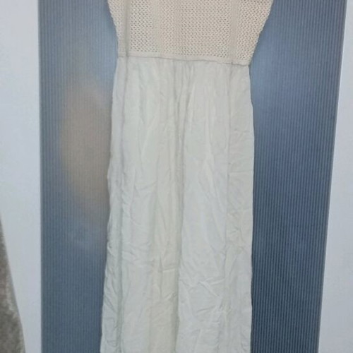 Women's summer long dress like new, beige, size XS