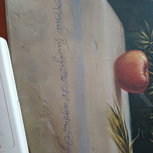 Collectible painting by Theodoros Pantaleon with autograph and dedication, like new