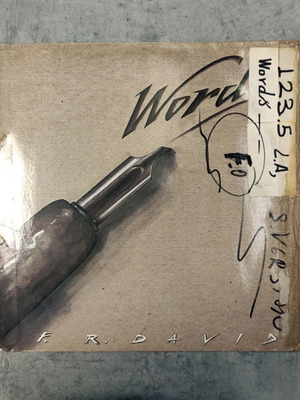 F.R. David Words 12'' βινύλιο single μεταχειρισμένο, ηλεκτρονικό synth-pop 1991
