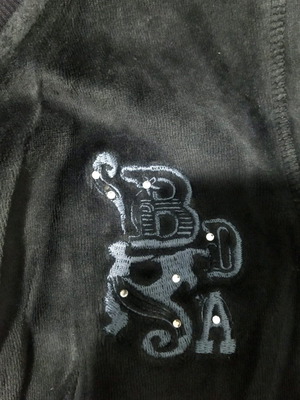 Velvet blue jacket used medium BDA