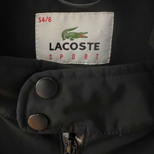 Lacoste Sport Zip Windbreaker Vest black, like new, men's size XL