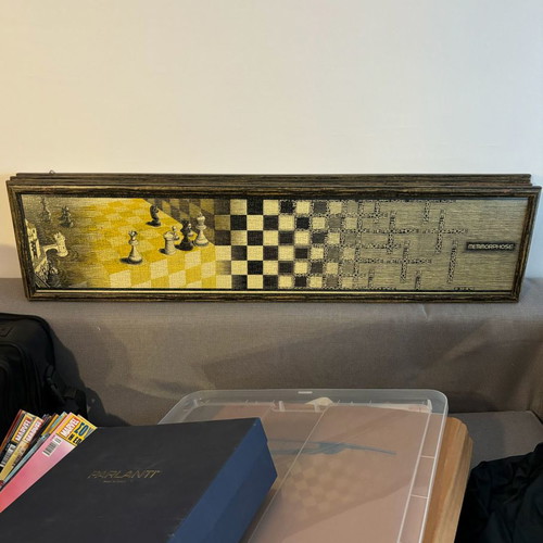 Puzzle M.C. Escher Metamorphose used, set of 4 framed puzzles