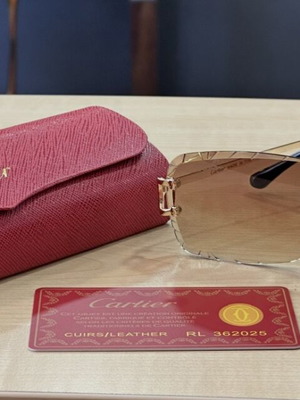 Cartier glasses new, gold color