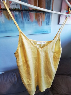Mind Matter women's top used, yellow, size XS
