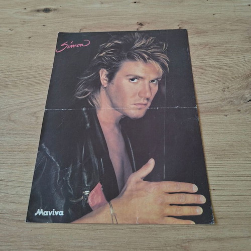 Simon Le Bon and George Michael poster used from 90s Manina magazine