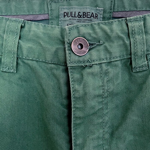 Pull & Bear Jean Pant used, green, very good condition